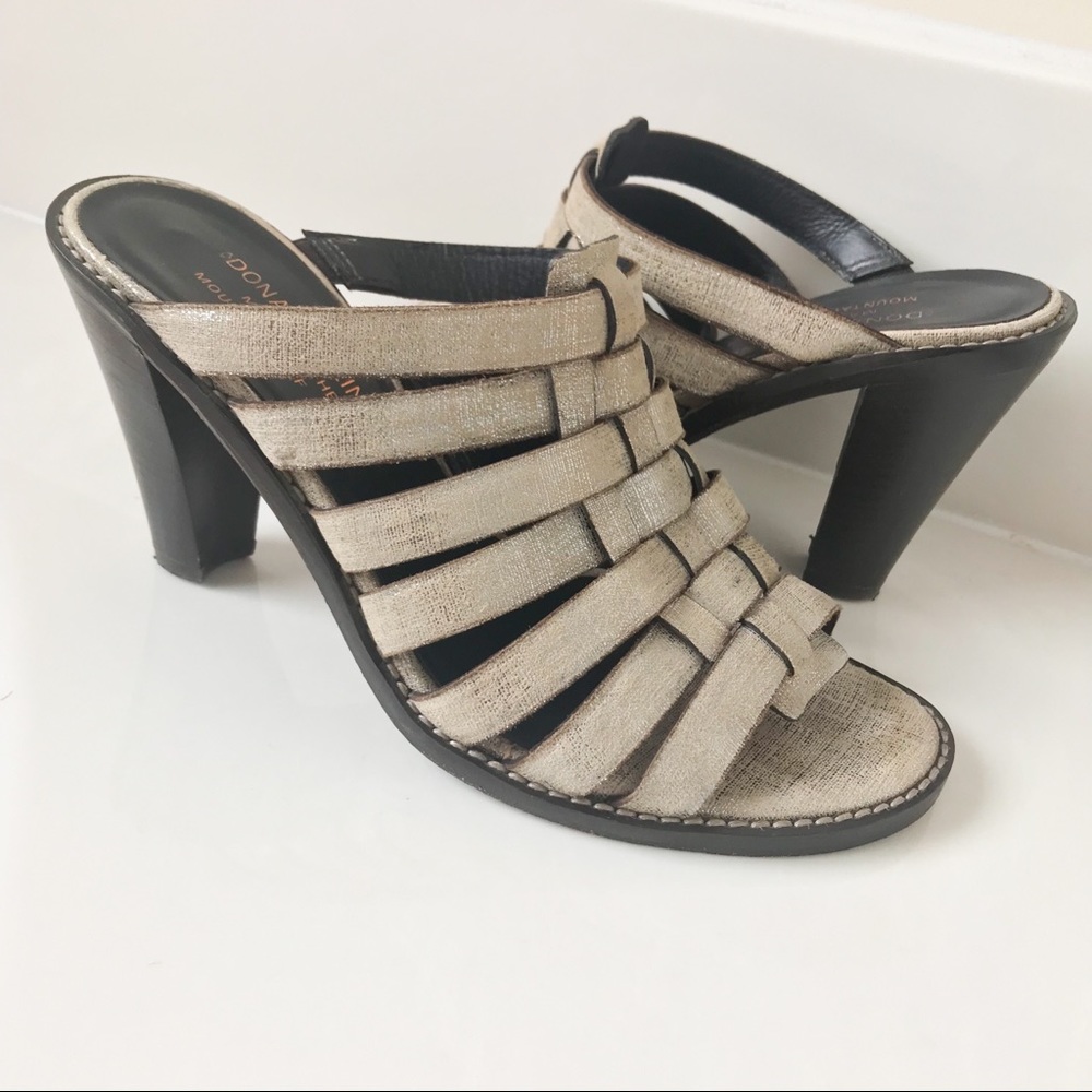 Donald J Pliner Silver Sandals Shoes Heels 6